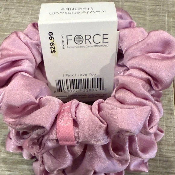 Teleties Pink Hair Ties, Pink I Love You - Picture 4 of 6